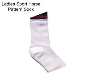 Ladies Sport Horse Pattern Sock
