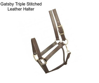 Gatsby Triple Stitched Leather Halter