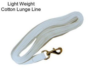 Light Weight Cotton Lunge Line