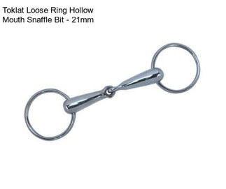 Toklat Loose Ring Hollow Mouth Snaffle Bit - 21mm