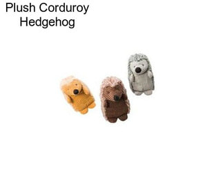 Plush Corduroy Hedgehog
