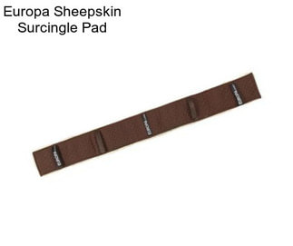 Europa Sheepskin Surcingle Pad