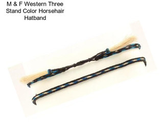 M & F Western Three Stand Color Horsehair Hatband