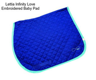 Lettia Infinity Love Embroidered Baby Pad