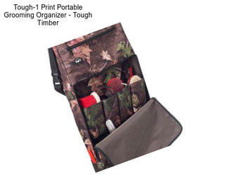 Tough-1 Print Portable Grooming Organizer - Tough Timber