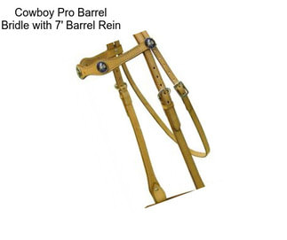 Cowboy Pro Barrel Bridle with 7\' Barrel Rein