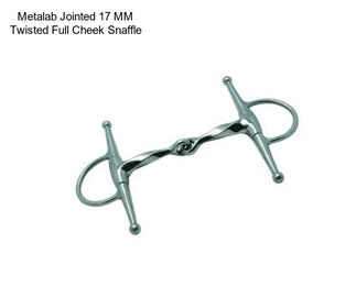 Metalab Jointed 17 MM Twisted Full Cheek Snaffle