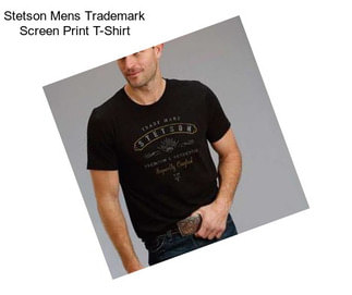 Stetson Mens Trademark Screen Print T-Shirt