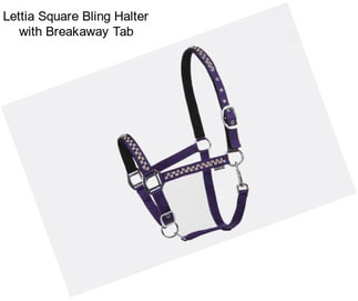 Lettia Square Bling Halter with Breakaway Tab