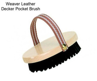 Weaver Leather Decker Pocket Brush