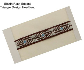 Blazin Roxx Beaded Triangle Design Headband