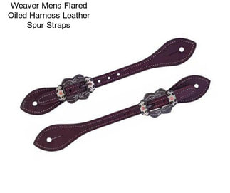 Weaver Mens Flared Oiled Harness Leather Spur Straps