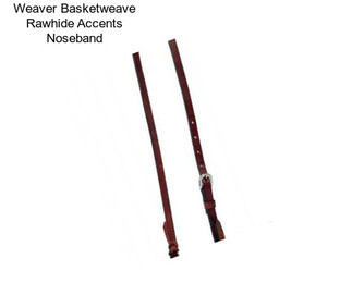 Weaver Basketweave Rawhide Accents Noseband
