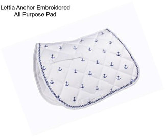 Lettia Anchor Embroidered All Purpose Pad