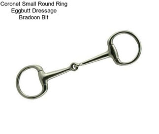 Coronet Small Round Ring Eggbutt Dressage Bradoon Bit