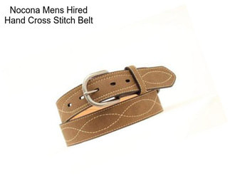 Nocona Mens Hired Hand Cross Stitch Belt