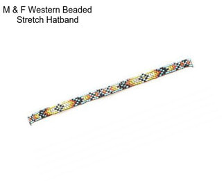 M & F Western Beaded Stretch Hatband