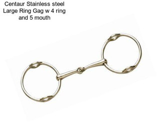 Centaur Stainless steel Large Ring Gag w 4\