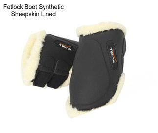 Fetlock Boot Synthetic Sheepskin Lined