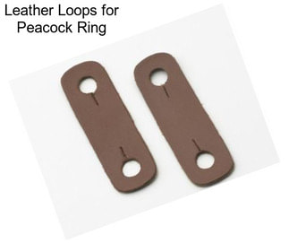 Leather Loops for Peacock Ring