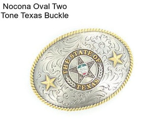 Nocona Oval Two Tone Texas Buckle