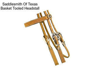 Saddlesmith Of Texas Basket Tooled Headstall