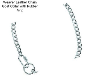 Weaver Leather Chain Goat Collar with Rubber Grip