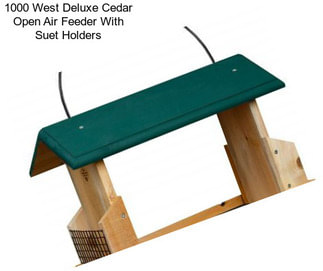 1000 West Deluxe Cedar Open Air Feeder With Suet Holders