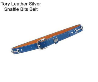 Tory Leather Silver Snaffle Bits Belt
