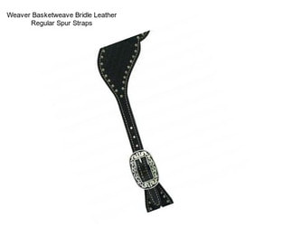 Weaver Basketweave Bridle Leather Regular Spur Straps