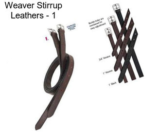 Weaver Stirrup Leathers - 1\