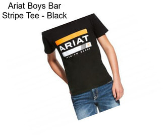 Ariat Boys Bar Stripe Tee - Black