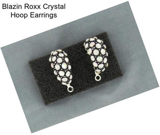 Blazin Roxx Crystal Hoop Earrings