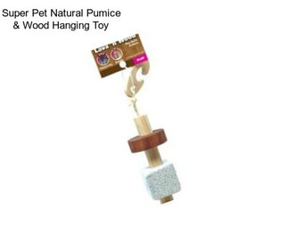 Super Pet Natural Pumice & Wood Hanging Toy