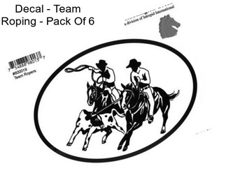 Decal - Team Roping - Pack Of 6