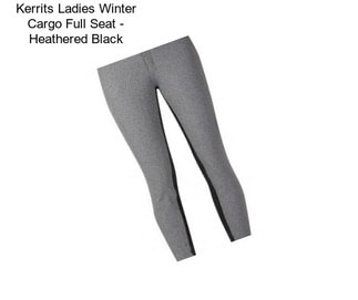 Kerrits Ladies Winter Cargo Full Seat - Heathered Black