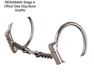 REINSMAN Stage A Offset Dee Dog Bone Snaffle