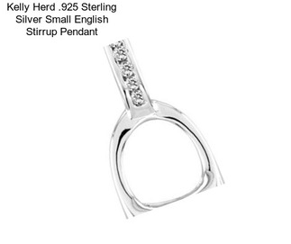 Kelly Herd .925 Sterling Silver Small English Stirrup Pendant