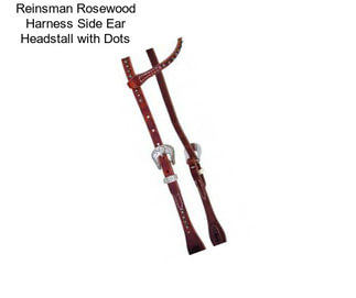 Reinsman Rosewood Harness Side Ear Headstall with Dots