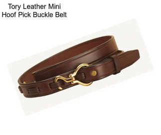 Tory Leather Mini Hoof Pick Buckle Belt