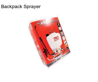 Backpack Sprayer