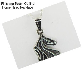 Finishing Touch Outline Horse Head Necklace