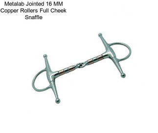 Metalab Jointed 16 MM Copper Rollers Full Cheek Snaffle