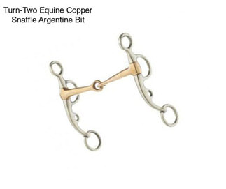 Turn-Two Equine Copper Snaffle Argentine Bit