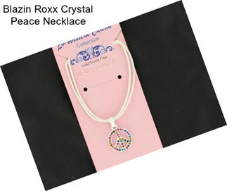 Blazin Roxx Crystal Peace Necklace