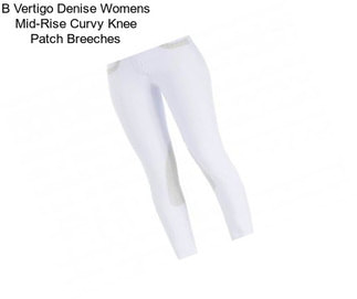 B Vertigo Denise Womens Mid-Rise Curvy Knee Patch Breeches