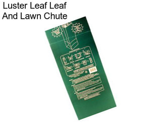 Luster Leaf Leaf And Lawn Chute