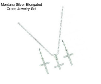 Montana Silver Elongated Cross Jewelry Set