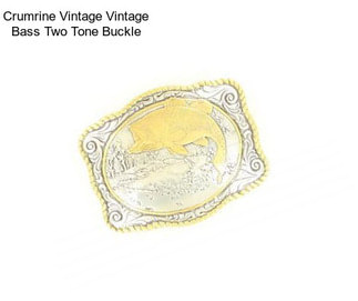 Crumrine Vintage Vintage Bass Two Tone Buckle