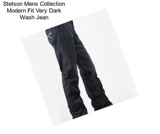 Stetson Mens Collection Modern Fit Very Dark Wash Jean